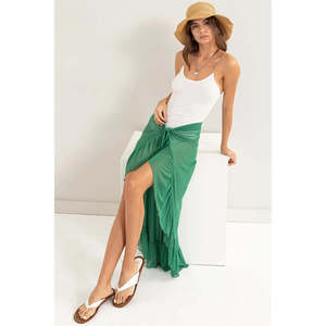HYFVE Traje de baño Cubrir Ups Ruffle Trim Sarong Falda con volantes seductores - Product Image 2