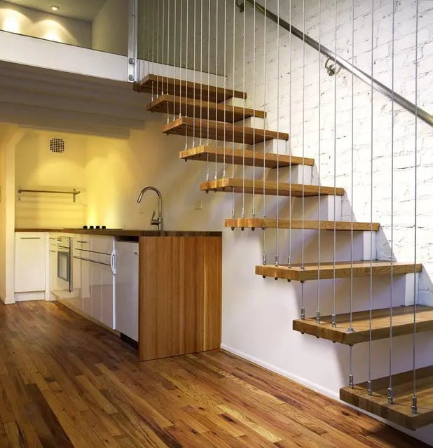 Family Decorate Modern Perforated Glass Railing Stairs Aluminum General Stairs Railing