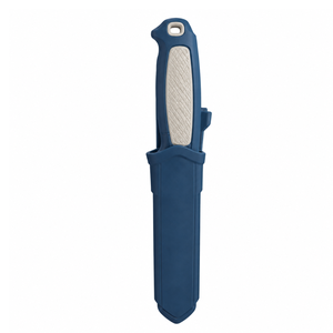 Cuchillos de Hoja Fija Azul y Blanco para Exteriores con Hoja Plateada, Mango Ergonómico Antideslizante Texturizado y Funda Protectora Azul para Camping - Product Image 5