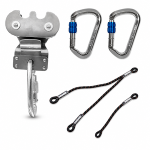 Poulie de zipline en acier inoxydable pour parc d'aventure, ligne de vie horizontale, câble de 13 mm max, charge de rupture 15 kN, HM SS989 - Product Image 6