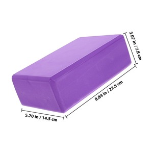 Blocs de yoga en EVA haute densité, violet, bleu, rose, taille standard, ajustement universel - Product Image 2