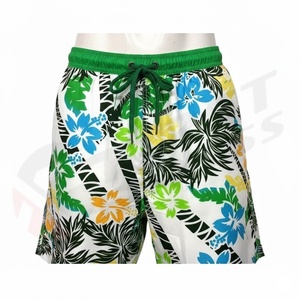 Best Manufacturer's Custom Summer Print Breathable Quick Dry Comfortable <b>Elastic</b> Waist Plus Size Drawstring 100% Cotton High - Product Image 3