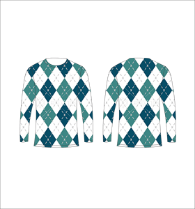 T-shirt à manches longues camouflage vert pour homme, motif losanges Argyle, col rond, décontracté, streetwear, hauts, vêtements de sport, entraînement, activewear - Product Image 3