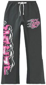 Conjunto de Sudadera con Capucha y Pantalones Anchos de Algodón con Estampado Completo y Lavado Ácido, Personalizado OEM de 2 Piezas, con Parches de Chenilla - Product Image 4