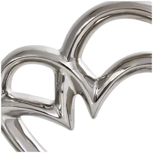 Escultura Religiosa de Aluminio Plateado de Diseño de Lujo, Pieza Decorativa Artística para Interiores de Hotel, Moderna y Pulida de Alta Calidad - Product Image 2