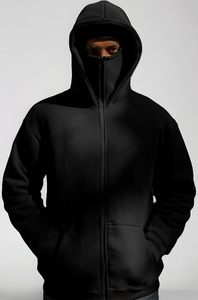 Sudadera con Capucha, Corte Regular, Forro Polar Sólido para Invierno, Transpirable y Ecológica, Unisex para Hombre y Mujer - Product Image 3