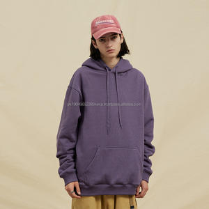 เสื้อฮู้ดแบบสวมศีรษะผ้าคอตตอน100% ขนาด14กรัมเสื้อมีฮู้ดผ้าฟลีซ350กรัมสำหรับทุกเพศ - Product Image 5