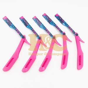 Professional Barber <b>Razors</b> Plastic Handle Changeable Blade Stainless Steel Salon Men Wet Shaving Custom Logo Accept Body <b>Bikini</b> - Product Image 6