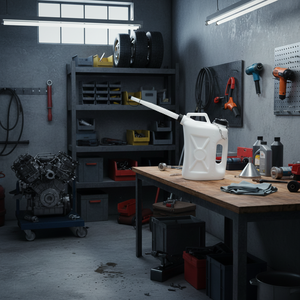 Bidon à huile Lkanne 7L de qualité industrielle et DIY avec bec verseur flexible en PP et PE, OEM/ODM disponible - Product Image 1