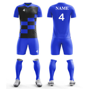 Conception d'uniformes de sport pour club, maillots à manches courtes personnalisables, fabricant d'uniformes d'équipe, kits d'uniformes de football d'été imprimés - Product Image 1