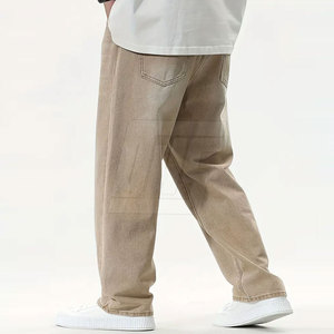 Pantalon ample et confortable pour homme, coupe droite décontractée, style streetwear quotidien, vêtements de mode en gros - Product Image 4