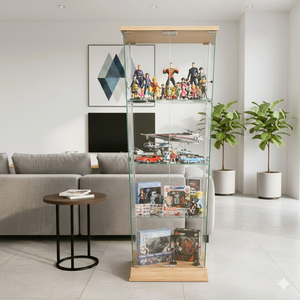 Vitrine de présentation multicouche en verre trempé haut de gamme, moderne et simple, modèle TMG-G394, multifonctionnelle pour collectionner les modèles, meubles de maison - Product Image 1