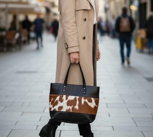 Bolso de Mano de Cuero Genuino Elegante y de Alta Gama para Mujer - Precio Bajo, Alta Calidad, Sostenible, Impermeable y Antirrobo - Product Image 1