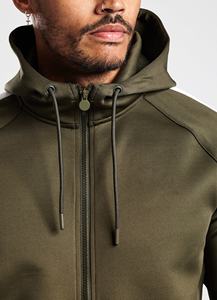 Conjunto de chándal de poliéster ajustado para hombre con logotipo personalizado, conjunto de chándal deportivo transpirable de secado rápido para gimnasio, 2 piezas - Product Image 2