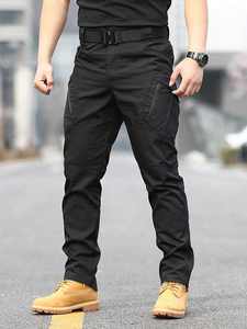 Pantalones Cargo Cortavientos para Hombre con Logotipo Personalizado, Cintura Elástica, Estilo Urbano, Pantalones Deportivos con Bolsillos Laterales, Pantalones Jogger para Adultos - Product Image 5