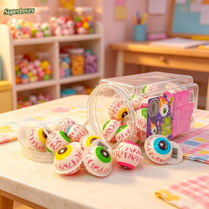 Caramelle Gommose a Forma di Occhio all'Ingrosso dalla Cina, Morbide <span class=keywords><strong>e</strong></span> al Gusto di Frutta, Confezioni Assortite, Halal, Ideali come Regalo di Natale - Product Image 3