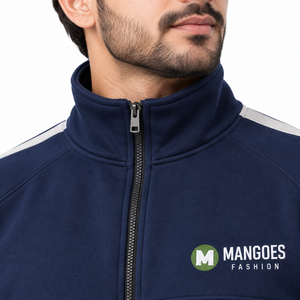 Premium Poly Cotton Track Suit Jacket Jogger Set with Custom Embroidery and Screen Printed Branding for Fitness Club Streetwear - Product Image 6