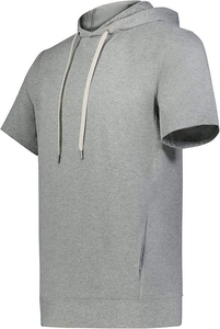 New Style Casual <b>Mens</b> Solid 100% Cotton <b>Short</b> <b>Sleeve</b> Oversized Summer Terry <b>Hoodies</b> & Sweatshirts - Product Image 3
