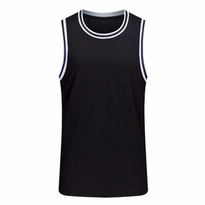 Maillot de basketball 100 % polyester à séchage rapide pour hommes, débardeur uni en maille pour le sport et la gym en été, vente en gros - Product Image 3