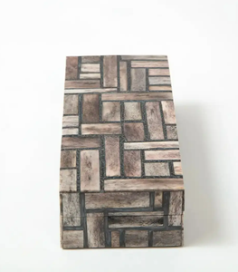 Boîte artisanale en os naturel avec couvercle pour décoration intérieure, rangement de bijoux, inspirée du style Feng Shui Amour - Product Image 5