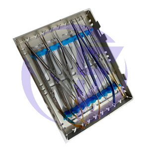 <b>Top</b> Quality Castroveijo Micro Surgery 5 Pcs Kit Surgical Instruments Sterilization <b>Box</b> - Product Image 3