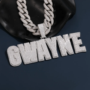 Moissanite Diamonds <b>Iced</b> <b>Out</b> Cuban Link <b>Chain</b> Necklace In 925 Silver For Bold Hip Hop Fashion Jewelry - Product Image 4