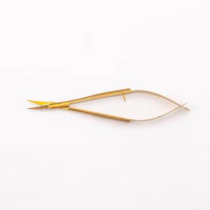 Ciseaux à sourcils incurvés en acier inoxydable, lame tranchante, pour droitiers, outil de maquillage beauté - Product Image 2