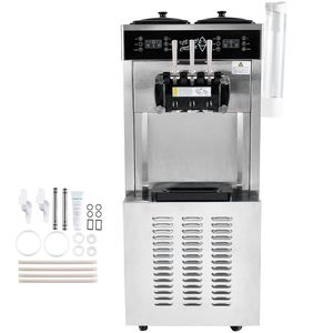 Macchina per Gelato Soft Serve Commerciale, 34-44 L/H, 3400W, 3 Gusti, Autoportante, 2 x 9L, in Acciaio Inox, Nuova Condizione - Product Image 1