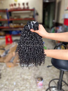 Extensión de rizo Pixie SDD sin procesar 100% cabello humano extensión de trama de cabello humano virgen vietnamita vendedor de cabello crudo - Product Image 2