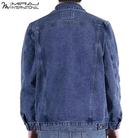 Chaquetas de invierno casuales de mezclilla para hombre, de algodón de alta calidad, en color negro, estilo moderno, nuevo, de primera calidad, personalizadas por OEM.