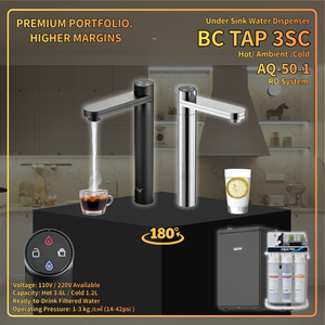 AQUATEK BC TAP 3SC Under Sink Water Dispenser Hot Ambient Cold Stainless Steel <b>RO</b> System Household Electric - Product Image 1