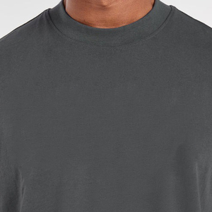 T-shirts en coton blancs pour streetwear, coupe oversize à épaules tombantes, impression personnalisée de haute qualité, t-shirt lourd pour hommes - Product Image 6