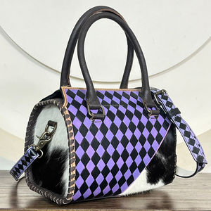 Nouvel Arrivage Super Septembre : Sacs de Voyage Speedy Moyens en Cuir Véritable à Motif Damier, Sacs à Main Bandoulière pour Femmes en Cuir de Vachette Authentique - Product Image 3