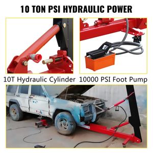 Set Estrattore per Telaio Auto con Pompa ad Aria da 6 Ton PSI, Pompa Idraulica a Pedale da 10000 PSI, Cuscinetto Pneumatico da 3 Ton per Riparazione Carrozzeria - Product Image 2