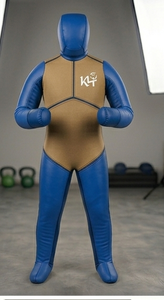 Mannequin de boxe bleu en PU, rembourré en éponge, équipement d'entraînement durable pour la pratique des arts martiaux pour adultes - Product Image 6