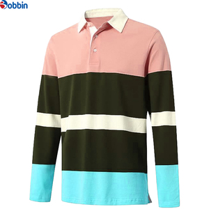 Polo de Manga Larga con Estampado de Rayas de Alta Calidad, Nuevo, con Cuello Tipo Solapa, para Hombre, Informal, Personalizado, Liso, para Parejas - Product Image 4