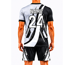 Camisetas de Fútbol para Hombre, Conjuntos de Uniformes Personalizables con Logotipo Impreso a Color, 100% Poliéster, Tecnología de Corte Automatizado - Product Image 3