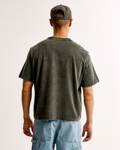 เสื้อยืดคอตตอนถักนิตติ้ง 100% รุ่นใหม่ล่าสุด ปี 2025 ขายส่ง ทรงปกติ โอเวอร์ไซส์ ไหล่ตก น้ำหนัก 240 กรัม สำหรับผู้ชาย - Product Image 3