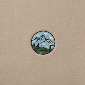 Sweat-shirt à capuche beige pour homme, coupe classique, en coton French Terry, imprimé avec logo personnalisé, vêtement décontracté pour l'automne - Product Image 2