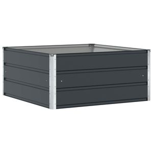 Jardinera de Acero Foeornon, 39.37 x 39.37 x 17.72 Pulgadas, Cuadrada, para Exteriores, Diseño Moderno y Minimalista - Product Image 4