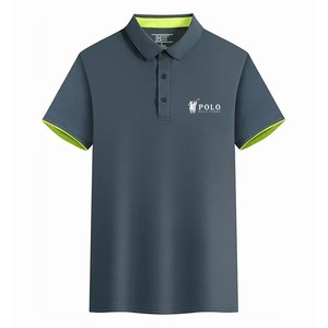 Camiseta Deportiva de Verano para Hombre, Bordada, de Jersey Sólido, de Secado Rápido, Manga Corta, Transpirable, para Entrenamiento Deportivo al Aire Libre - Product Image 2