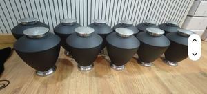Black Ceramic Cremation Urn Matte <b>Memorial</b> Ash Container Decorative Keepsake <b>Vase</b> 200 Cubic Inch for Home Display - Product Image 3
