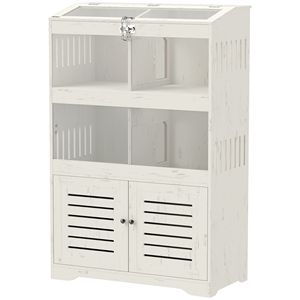 Grande Gabbia per Animali Domestici da Interno/Esterno in Metallo, Legno e Vetro, Stile Villa, per Cavalli, Conigli, Uccelli, Polli - Product Image 2