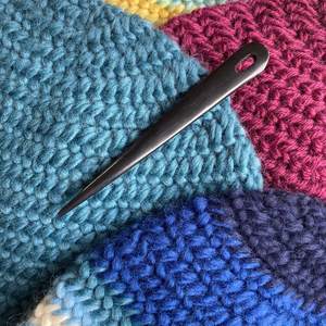 Agujas de Tejer de Cuerno de Búfalo con Diseño Único, Agujas de Metal con Ojo Grande, Calidad de Exportación, Proveedor Mayorista - Product Image 3