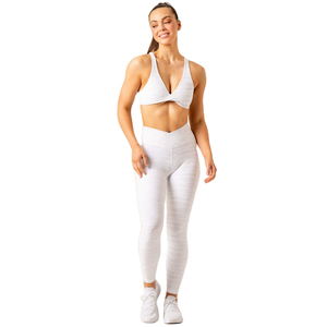 Conjunto de Top de Yoga para Mujer, Alta Elasticidad, Ligero, Color Sólido, Ropa Deportiva al por Mayor para Entrenamiento al Aire Libre, Tallas Grandes - Product Image 1