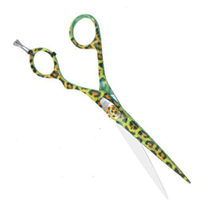 Best Sale High Quality Green Pattern Hair Scissors Stainless Steel Salon Barber <b>Shears</b> Straight Blade Cutting <b>Tools</b> - Product Image 3