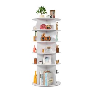 Scarpiera Girevole a 5 Livelli Autoportante Lazy Susan, Girevole a 360 Gradi, Torre Porta Scarpe Rotante, Carosello Portaoggetti in Alluminio - Product Image 2