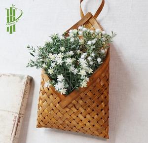 Whism — panier mural en bambou, contenant à fleurs, pour plantes, pour une décoration, pour l'extérieur ou la maison, décoration, 100% naturel - Product Image 4