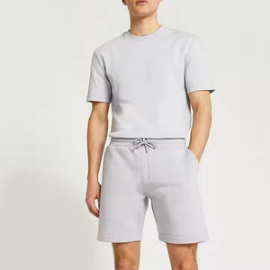 Conjuntos de Verano para Hombre, Personalizados, Transpirables, Tejidos, 100% Algodón, Camiseta de Manga Corta y Pantalones Cortos, para Gimnasio y Fitness, con Serigrafía - Product Image 3