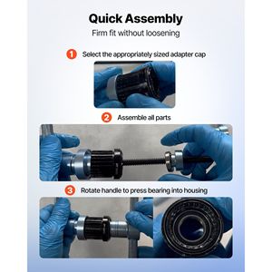 Kit Pressa Cuscinetti in Alluminio Rinforzato da 25 Pezzi con Guarnizioni, Boccole e Chiavi - Set di Utensili Professionali per Cuscinetti - Product Image 5